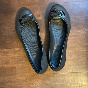 Crocs black shoes. Size 8